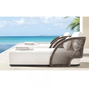 Chaise longue de plage, design classique, profil dramatique, élégante, pour jardin, patio, mobilier d'extérieur - Product Image 2