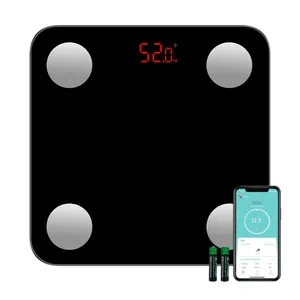 Analyseur intelligent de composition corporelle de salle de bains numérique sans fil avec application de smartphone moniteur balance de graisse corporelle