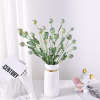 Bunga Buatan Cetak 3D Gaya Segar, Poppy Cornflower, Perlengkapan Fotografi, Dekorasi Rumah, Model Kamar, Ruang Tamu, Meja Makan