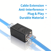 Adaptateur Réseau Femelle-Femelle Cat5e Cat6 8P8C, Coupleur en Ligne pour Câble Ethernet RJ45