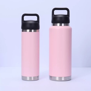 Commercio all'ingrosso Logo personalizzato 18oz 36oz doppie pareti in acciaio inox Tumbler sottovuoto tazza di sollevamento anello portatile Tumbler - Product Image 4