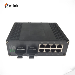 10-Port Gigabit Ethernet <strong>Switch</strong> Dual SFP Fiber Ports 20Gbps Capacity Aluminum Case Redundant Power Support 1000Mbps Fiber <strong>Switch</strong> - Product Image 1