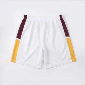 Maillot de football et de soccer personnalisé rétro géométrique Blokecore à col en V, blanc, bordeaux, jaune, avec empiècements, sublimation intégrale, entraînement, OEM, ODM - Product Image 5