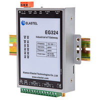 Elastel EG324 RS485 RS232 4G BLE Puerta de Enlace Industrial IoT Modbus Bacnet Armv7 Cortex-A9 Quad-core 1.4GHz 512MB DDR3 8GB EMMC