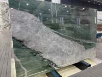 Pierre de luxe, quartzite vert Patagonie, fuchsite, dalle de quartzite cristalline, quartzite vert botanique, plan de travail de table, comptoir