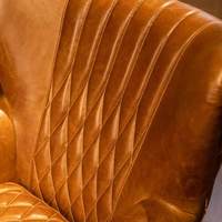 Fauteuil de loisirs de style vintage en cuir huilé antique, fauteuil Tigre, fauteuil de bureau, fauteuil à cigares, fauteuil individuel pour club privé, mobilier de maison