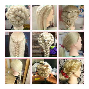 <span class=keywords><strong>Tête</strong></span> de Mannequin de Coiffure en Fibre Haute Température de 30 Pouces pour Entraînement <span class=keywords><strong>à</strong></span> la Coupe de Coiffure <span class=keywords><strong>Blonde</strong></span> Poupées Factices - Product Image 5