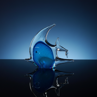 Décoration de table Art Déco de forme irrégulière, 15-35 cm, artisanat en verre de Murano, ornements décoratifs en cristal