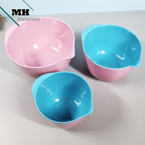 Juego de 3 Tazones para Mezclar de Melamina, Ecológicos, Personalizados, Modernos y Tradicionales, Color Rosa, Modelo MH061, para Regalos Empresariales y Hogar - Product Image 2