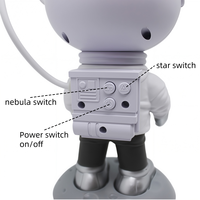 Proyector de Galaxia Lunar, Lámpara Nocturna de Estrellas con Control Remoto, Nebulosa LED para Decoración de Techo de Dormitorio, Batería Recargable de Colores