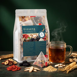 Série Micro Tea - Thé biologique au ginseng aux dix trésors - Détoxifiant naturel à base de plantes chinoises pour femmes et hommes - 6 ingrédients précieux - Product Image 1