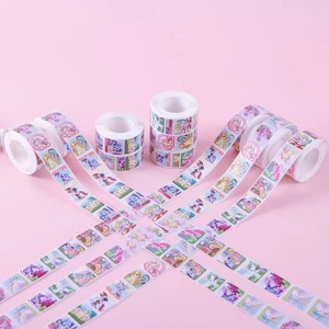 Peach Rabbit Washi Tape Roll 24 Rolls 500 <b>Stickers</b> Per Roll Decorative <b>Stickers</b> For Journaling - Product Image 3