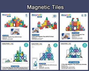 Bloques de Construcción Magnéticos Mini EPT de 3.75CM con Caja Metálica Portátil, Juego de 32-100 Piezas de Fichas Magnéticas Multi-Tema, Juguete STEM 3D para Niños en Viajes - Product Image 6