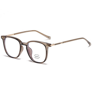Montura de Gafas Qianai Oval TR90 con Protección Anti Luz Azul, Montura Completa Unisex, Lentes de Acetato, Diseño Irregular, Hecho en China - Product Image 4