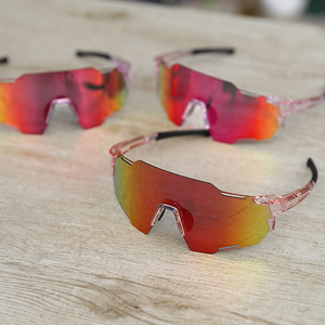 フォトクロミックメガネリムレスフレームビッグサイズスポーツサイクリングバイキングアイウェアサングラス - Product Image 3