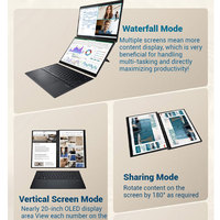 Ordinateur portable Asus Neuf 	 Ordinateurs portables à double écran Core Ultra9, neufs, 14 pouces, 2,8K OLED, écrans tactiles
