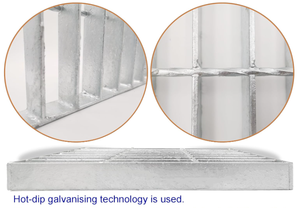 304 Kit de vidange de canal en acier inoxydable <span class=keywords><strong>caillebotis</strong></span> en aluminium de 3 pouces grille de vidange en acier galvanisé motif d'utilisation extérieure revêtu de zinc - Product Image 4