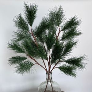 Branches de pin artificielles Jinxi 30cm-100cm en plastique écologiques pour décorations de Noël et accessoires de mariage - Product Image 1