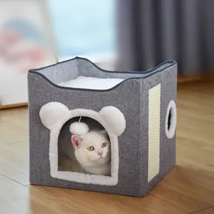 Pet double deck cat shelter for all seasons