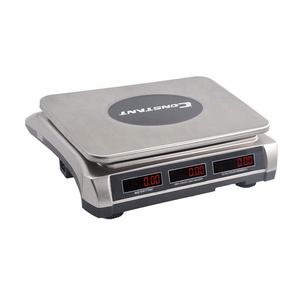 Constant-478F <span class=keywords><strong>Balance</strong></span> Commerciale <span class=keywords><strong>Électronique</strong></span> <span class=keywords><strong>Prix</strong></span> Compter Numérique Pesant Échelle en acier Inoxydable bouton LED Double-affichage 40kg/2g - Product Image 4