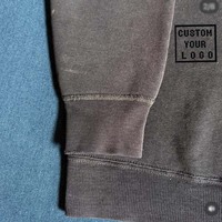 Sweat-shirt unisexe surdimensionné à col rond, manches raglan, effet vieilli, personnalisable avec logo, vente en gros