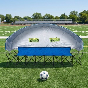 Hete Aanbieding: Teambank met Afdak, Snelle Opbouw, Draagbare Opvouwbare Voetbal Zitbank, 6 Zitplaatsen voor Sport, Kamperen en Buitenactiviteiten - Product Image 5
