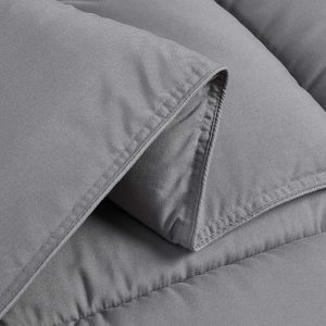 Manta de <span class=keywords><strong>cama</strong></span> acolchada de tela de algodón y poliéster <span class=keywords><strong>blanco</strong></span> de tamaño personalizado, estilo moderno para hotel en casa, bolsa de vacío acolchada transpirable incluida - Product Image 5