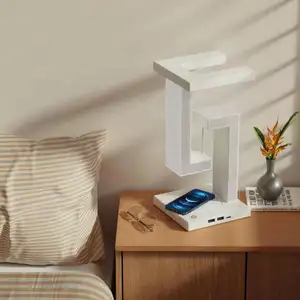 Qi 빠른 충전 스탠드 접이식 눈 보호 LED 책상 테이블 램프 무선 충전기 스테이션