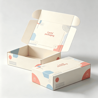 Échantillon gratuit d'emballages d'expédition biodégradables personnalisés, boîtes de courrier écologiques, boîtes de courrier cadeaux avec logo
