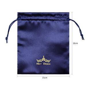 Bestpackaging lüks küçük takı çantası saten ipek takı büzme ipli kese çanta saten makyaj ambalaj çantası - Product Image 2