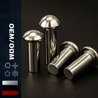 Rivet tubulaire de haute qualité Din Rivet solide en acier inoxydable Rivet solide à tête demi-ronde