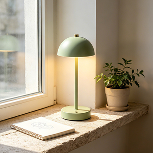 Lampe de table moderne minimaliste avec abat-jour en cristal, base en laiton, LED E26, AC 85-265V, interrupteur à bouton poussoir décoratif, 3500K, salon - Product Image 1
