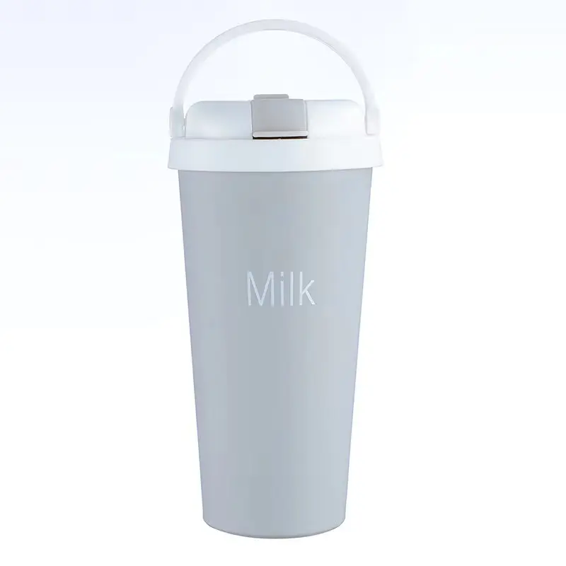 Custom Logo Double Wall Stainless Steel Coffee Tumblers With Handle Vacuum Insulated Coffee Mugs Travel Thermos Coffee Mugs