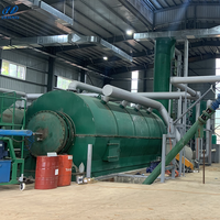 Usine de pyrolyse de pneus usagés et de plastique, usine de pyrolyse par lots pour transformer les pneus et le plastique usagés en huile