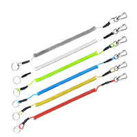Longe de sécurité pour outil élastique en acier inoxydable robuste accessoires de pêche à corde rétractable pour la position de la rivière