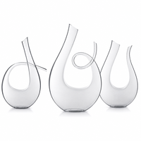 Carafe en verre artistique unique et personnalisable pour la présentation de vins en restaurant, accessoires de vin haut de gamme