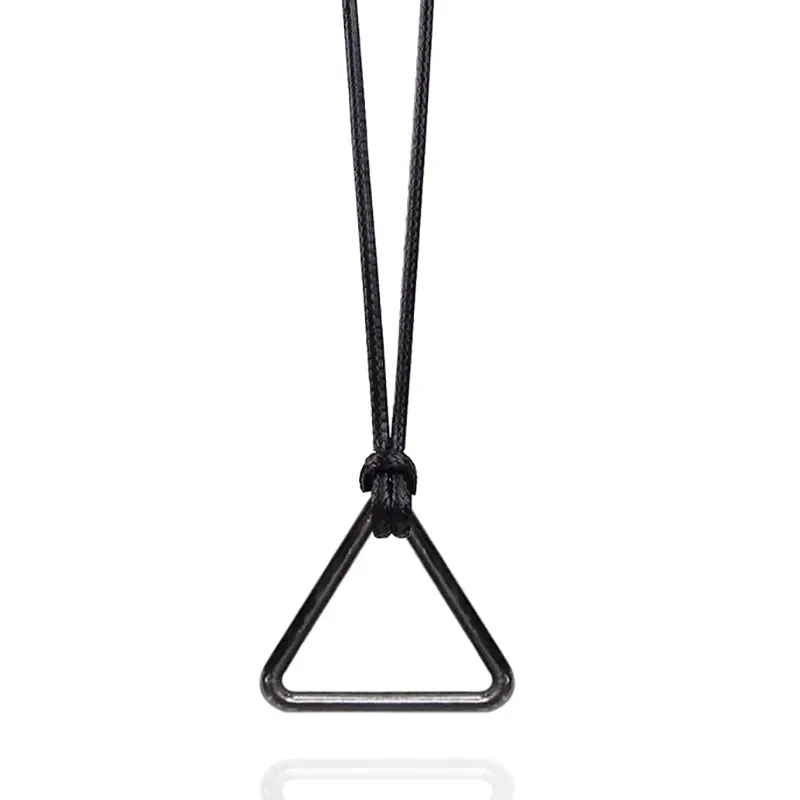 Anime Chainsaw Man Necklace Cosplay Denji Pochita Pendant Jewelry Triangular Pull Ring Prop Choker Leather Chain Accessories