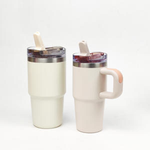 Gobelet isotherme en acier inoxydable de 14 oz avec paille, personnalisable avec logo, isolation thermique de 6 à 12 heures, portable, pour promotion (vente en gros) - Product Image 5