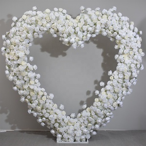 L20 Composizioni Floreali Artificiali a Forma di Cuore più Vendute per Proposte di Matrimonio e Decorazione Sfondo per Eventi - Product Image 6