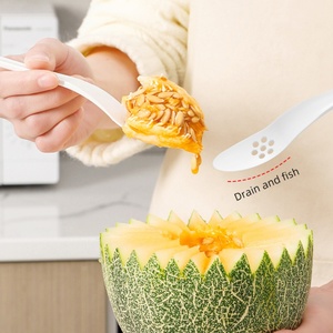 Falafel Scoop Plastic <b>Measuring</b> Mini Container with Scoop Digging apple Household Fruit and Vegetable Digging <b>Spoon</b> Fruit - Product Image 2