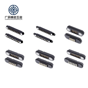 Магнитный разъем с шагом 2,54 мм, штекер-гнездо, с кабельной сборкой, 2, 3, 4, 5, 6, 9 контактов, водонепроницаемый, магнитный, типа Pogo Pin - Product Image 5