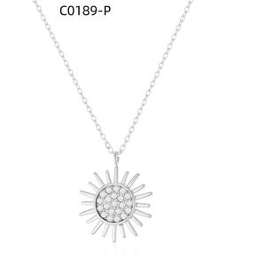 Collar de moda con circonita C0189 para mujer, joyería de alta calidad - Product Image 1