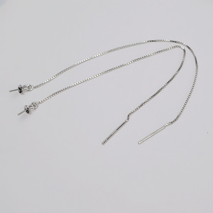 Boucles d'oreilles dauphin en argent S925 de style européen et américain avec perle, composants et accessoires de bijouterie DIY pour femmes, support vide 991 - Product Image 4