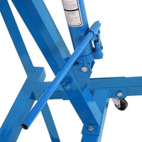 Support d'entretien du moteur automobile grue manuelle hydraulique bleue pliante 2t 3t grue d'atelier