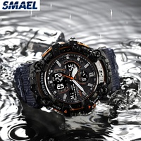 Reloj Deportivo de Buceo para Hombre 2023, Movimiento Electrónico, Resistente al Agua 50 Bar, Pantalla LED Dual, Alarma, Cronómetro, Luminoso