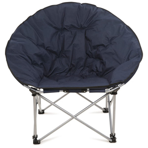 Outdoor Camping and Beach Oversize Folding Recliner Padded Metal Portable Moon Half Round <strong>Saucer</strong> <strong>Chair</strong> - Product Image 1