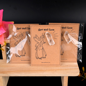 Vente en gros de pointes de cristal naturel polies, pointes de quartz clair, carte en cristal pour cadeau - Product Image 3