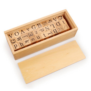 Materiali Educativi Montessori per la Prima <span class=keywords><strong>Infanzia</strong></span>: Dadi Alfabetici con Scatola, Giocattoli Montessori - Product Image 4