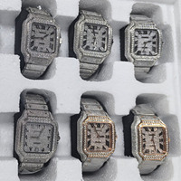 Montre de luxe Hip Hop Iced Out avec diamants Moissanite VVS pour Carter Watch, montre de luxe VVS à cadran numérique, montres mécaniques automatiques
