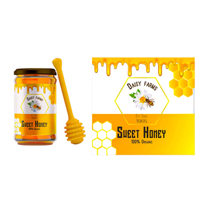 Tùy Chỉnh Lá Vàng Không Thấm Nước Vinyl Dán Mật Ong Dính Tamper Bằng Chứng Con Dấu Nhãn Mứt Thực Phẩm Nhãn Dán Chai - Product Image 2